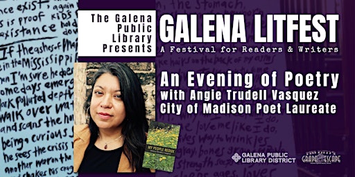 Galena LitFest: An Evening of Poetry with Angie Trudell Vasquez (hybrid) primary image
