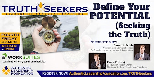 Training 1 [of 4]: Define Your POTENTIAL (Seeking the Truth) primary image