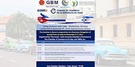 Doing Business with Cuba - Preliminary Seminar primary image