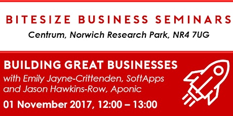 Bite Size Business Seminars - Starting a Business - November 2017 primary image