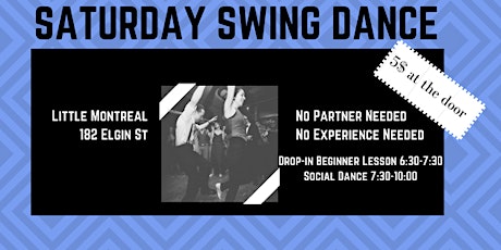 Saturday Night Swing Dance primary image