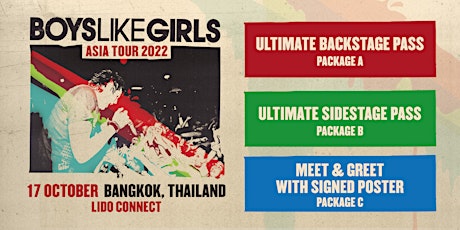 Boys Like Girls Live in Bangkok: Exclusive VIP Upgrades - October 17