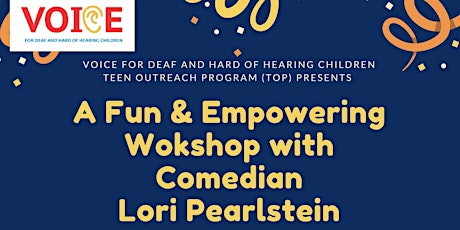 A Fun and Empowering Workshop with Comedian Lori Pearlstein primary image