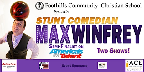 Stunt Comedian Max Winfrey 6pm primary image