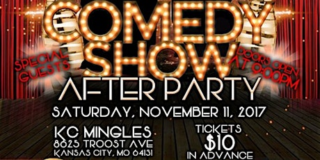 BlackTie Presents: COMEDY SHOW After Party November 11, 2017 at 9pm primary image