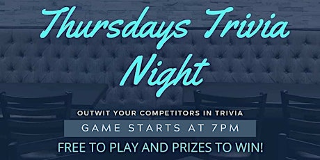 Thursday Trivia Nights