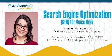 Search Engine Optimization (SEO) For Voiceover with Gina Scarpa primary image