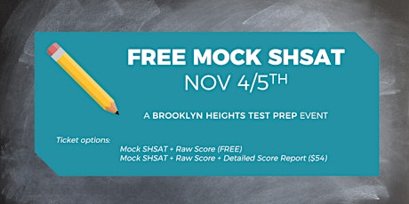 Free Mock SHSAT + Same Day Raw Score primary image