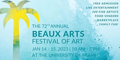 The 72nd Annual Beaux Arts Festival of Art