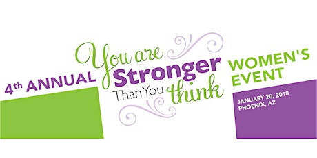 2018 "You Are {Stronger} Than You Think" Women's Event primary image