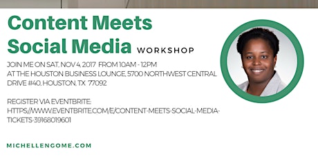 Content Meets Social Media Workshop primary image