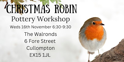 Primaire afbeelding van Christmas Robin Pottery Workshop