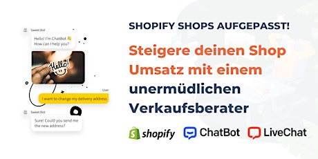 Hauptbild für Shopify Shops: Steigere den Umsatz mit einem unermüdlichen Verkaufsberater.