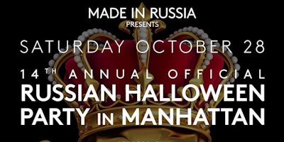 NEW YORK MADE in RUSSIA SATURDAY OCTOBER 28@VIPclub RUSSIAN HALLOWEEN PARTY
