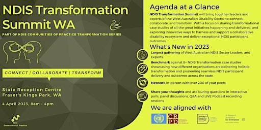 NDIS Transformation Summit WA; 4 April 2023; Perth WA