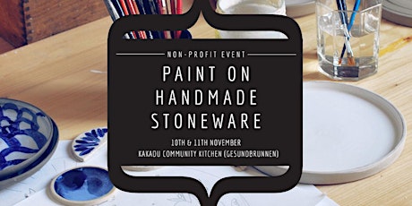 Paint on Handmade Stoneware // ceramic fundraiser primary image