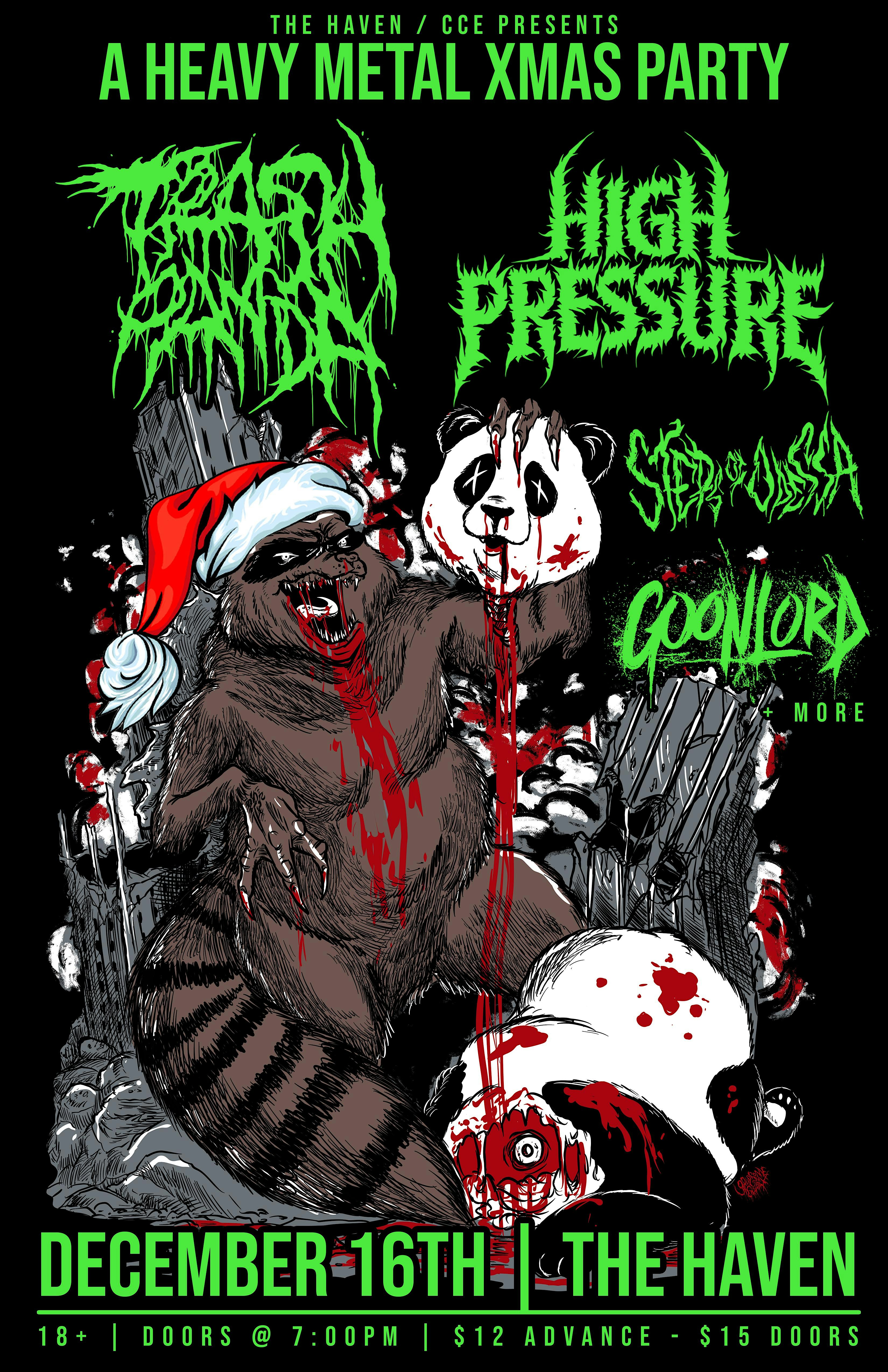 A Heavy Metal Xmas Party in Orlando w/ Trash Panda, High Pressure, Steps of Odessa, and Goonlord at the Haven
