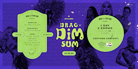 Imagen principal de Drag 'N' Dim Sum: Halloween | 2 PM .AFTERNOON SEATING.