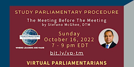 Parliamentary Procedures: The Meeting before the Meeting primary image