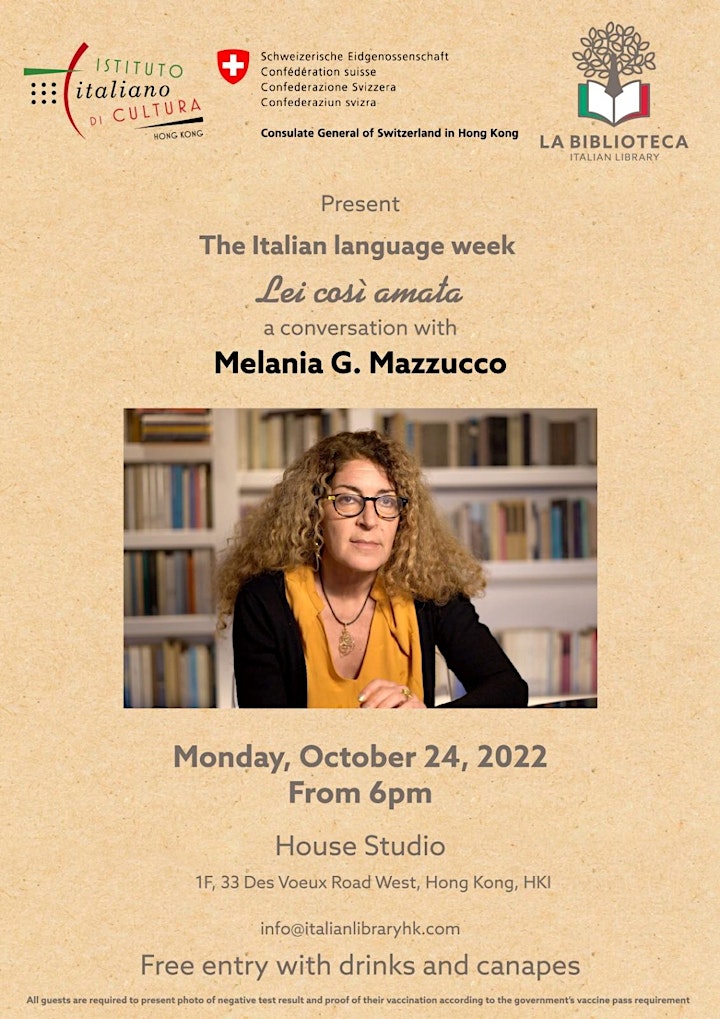 Italian Language Week with Melania Mazzucco image