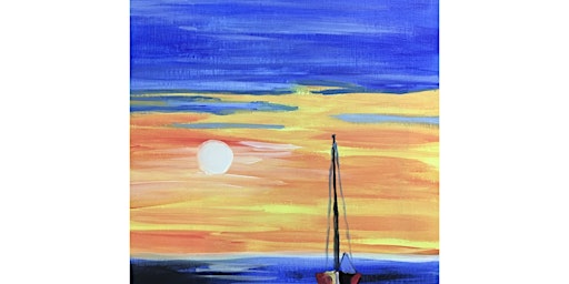 Imagem principal de Sailing Under Golden Skies - Paint and Sip by Classpop!™