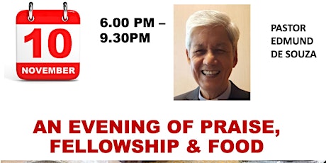 BFEC 40:31 - 10 Nov - Evening of Praise Fellowship and Food primary image