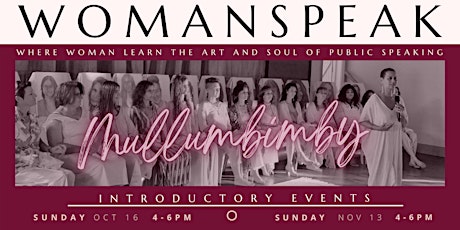 Imagen principal de WOMANSPEAK INTRODUCTORY - MULLUMBIMBY