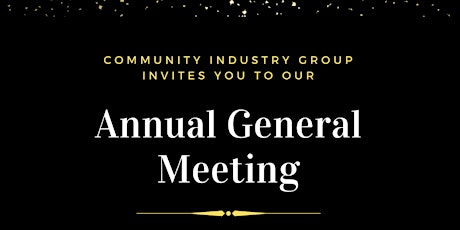 Community Industry Group AGM 2022 primary image