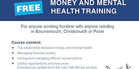 Money and mental health training