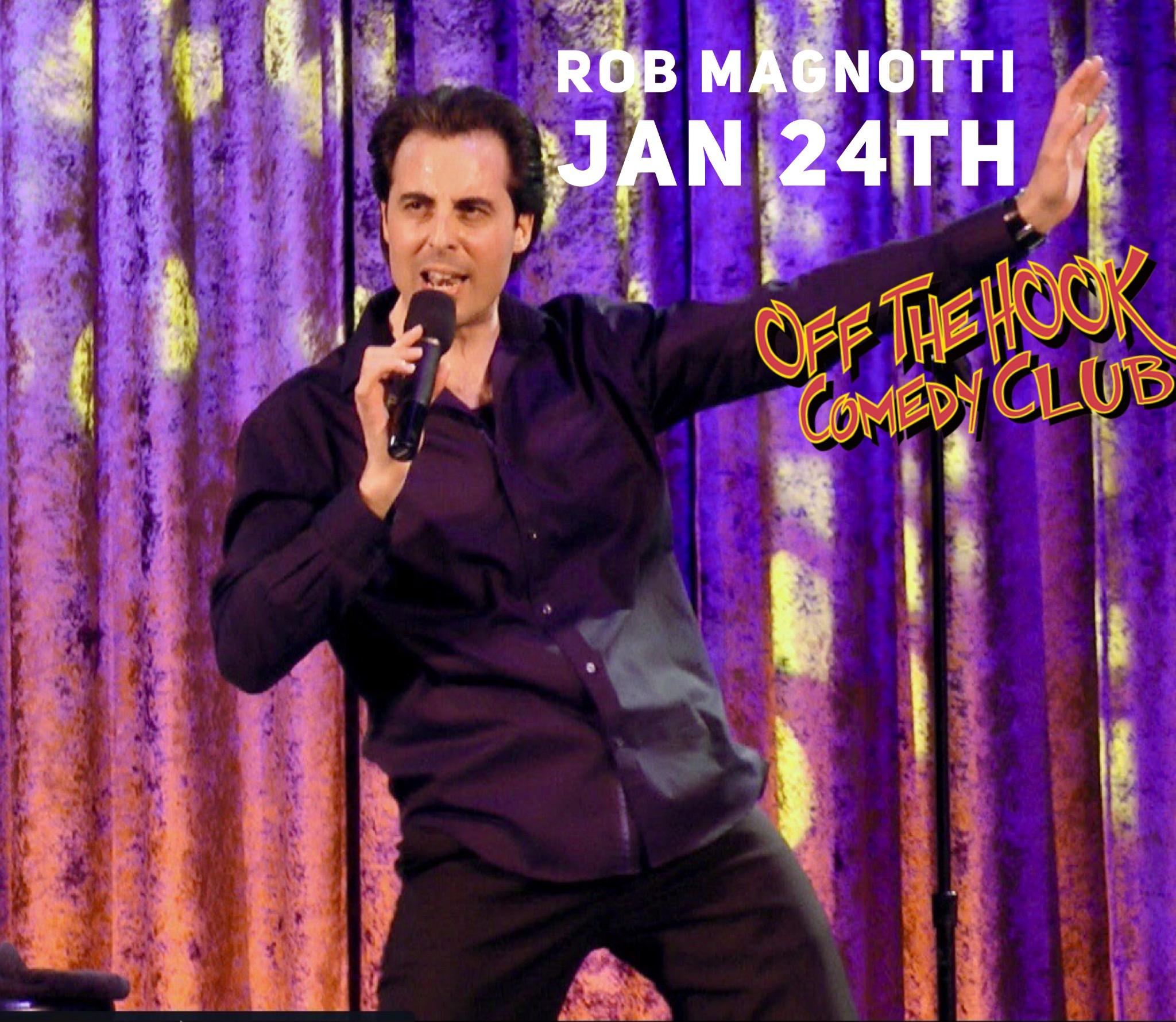 Comedian Rob Magnotti live at Off the hook comedy club