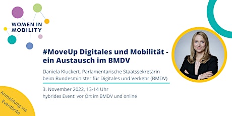 #MoveUp Digitales und Mobilität: ein Austausch mit Daniela Kluckert im BMDV