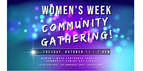 WOMEN'S WEEK COMMUNITY GATHERING Celebrating | WW & National Coming Out Day primary image