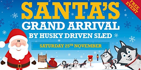 Santa's Grand Arrival by Husky Driven Sled primary image