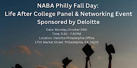 NABA Philly Fall Day: Life After College Panel & Networking Event primary image