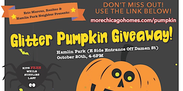 Glitter Pumpkin Giveaway at Hamlin Park!