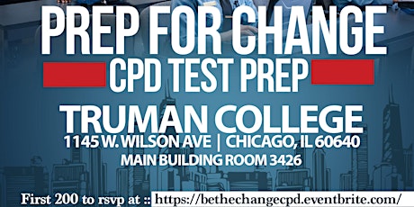 "Prep for Change” - Written Test Prep -11.9.17 Truman College primary image