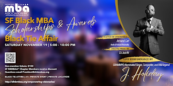 SF Black MBA Annual Scholarship & Awards Black Tie Affair