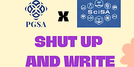 Shut Up and Write (SciSA x PGSA) primary image