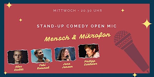 Stand-up Comedy • F-Hain • 20.30 Uhr | "Mensch und Mikrofon - Open Mic"