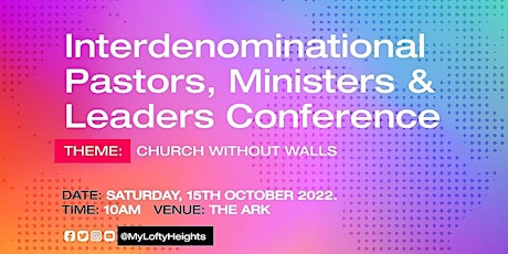 Interdenominational Pastors, Ministers & Leader's Conference primary image