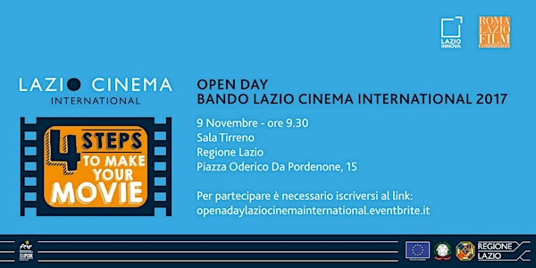 Open Day Lazio Cinema International