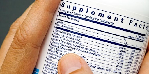 How to Read Vitamin Labels and Pick Out the Best Ones (Virtual)
