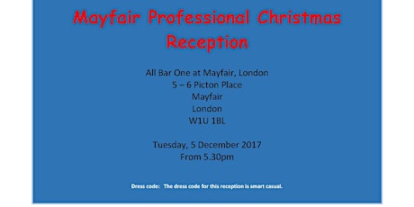 Mayfair Professional Christmas Reception 5/12/17 primary image