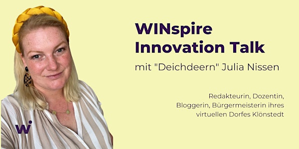 WINspire Innovation Talk mit "Deichdeern" Julia Nissen