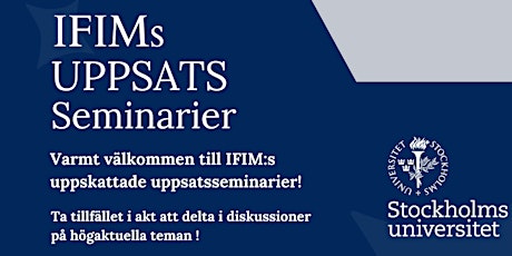 IFIM uppsatsseminarium  primärbild