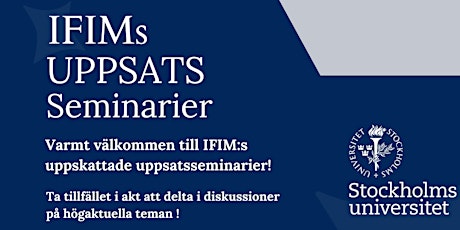 IFIM uppsatsseminarium  primärbild