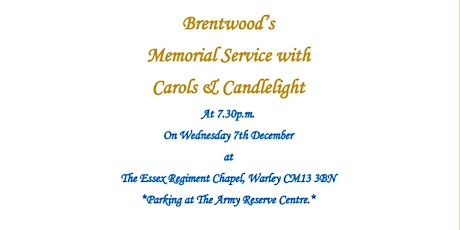 Brentwood’s  Memorial Service with  Carols & Candlelight