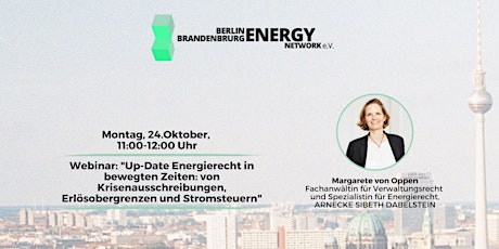 Webinar "Up-Date Energierecht in bewegten Zeiten"