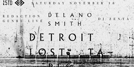 N5TD & Hypnotic Mindscapes present - Delano Smith - Detroit Lost Tapes Wold Tour primary image