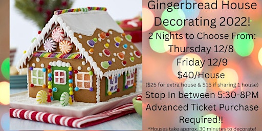 Gingerbread House Decorating Nights 2022